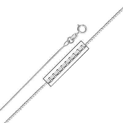 14K Solid Real White Gold Light 1.2mm Valentino Chain Necklace 16" Baby Children 