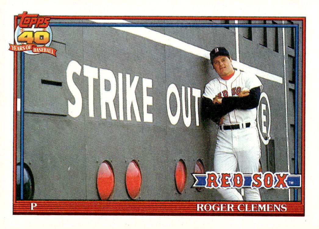 1991 Topps #530 Roger Clemens