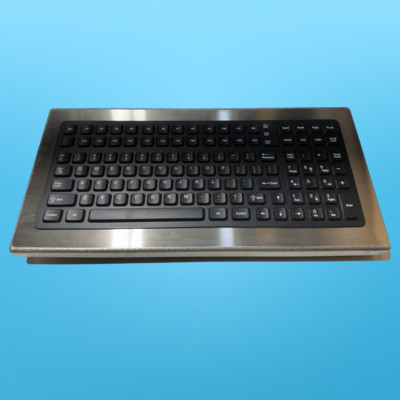 iKey - DT-1000-PS2 - iKey DT-1000 Stainless Steel Keyboard - Cable Connectivity
