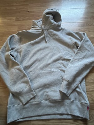 SS16 SUPREME MENDINI GUN HOODED SWEATSHIRT HOODIE Heather Gray  SIZE Large