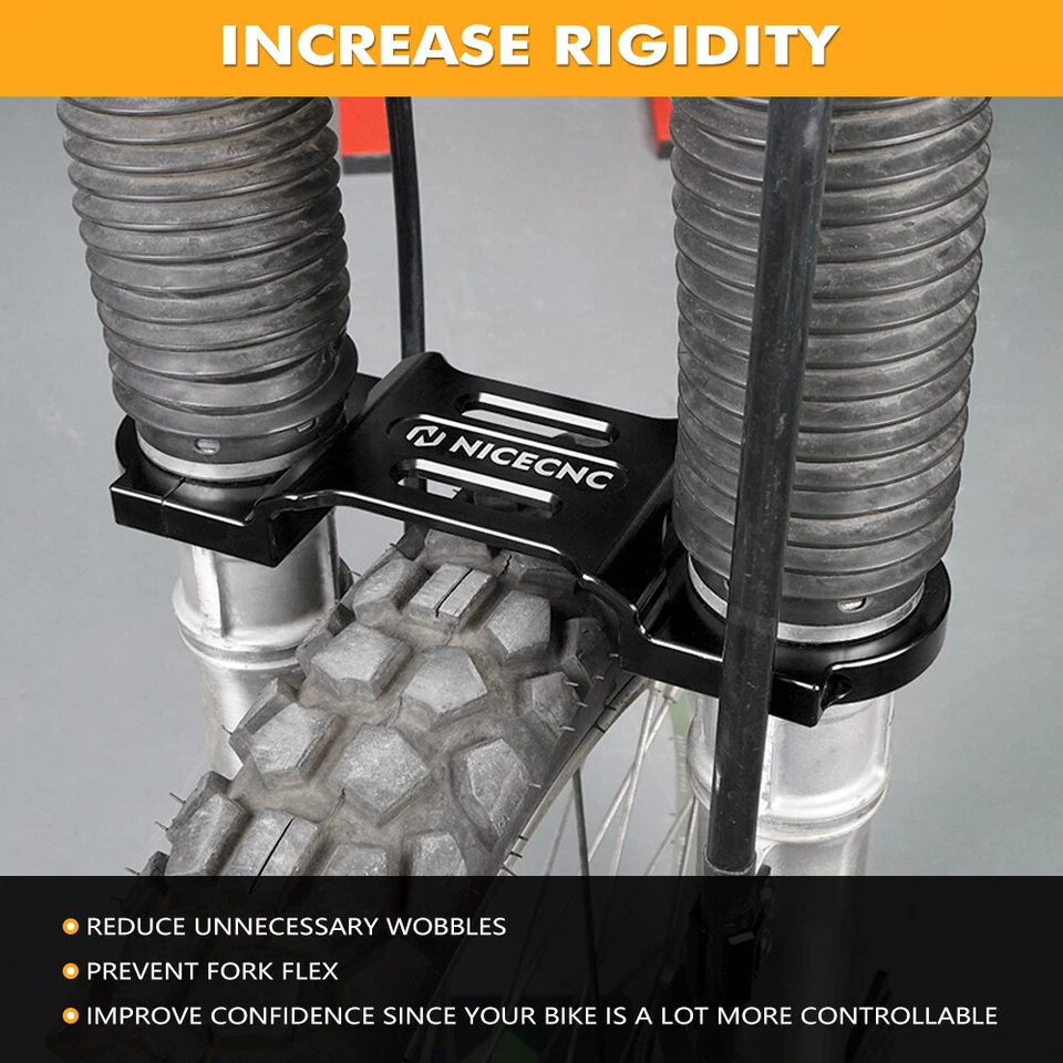 NICECNC Front Fork Brace Support Stabilizer Kit For Honda XR650L 1993-2024 2025 - Image 2 of 4