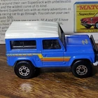 MATCHBOX #35 BLUE LAND ROVER NINETY GRAY BASE BLACK INTERIOR NM VINTAGE 1987