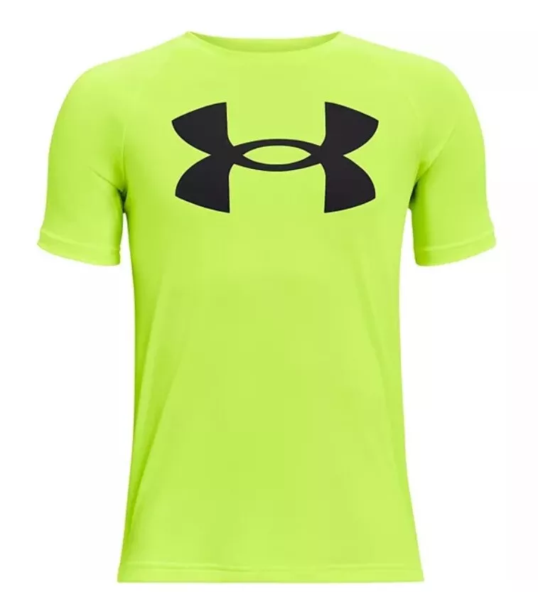 Under Armour Tech Big Logo shirt NWT boys' XL YXL neon high vis yellow