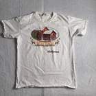 VTG US Graphics Shirt Mens Large White American Heritage Alabama Short Sleeve *