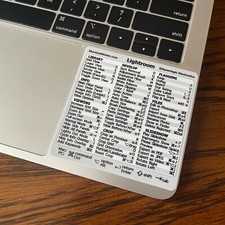 Adobe Lightroom Quick Reference Guide Shortcut No-residue Vinyl Sticker Mac/PC