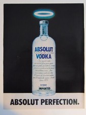 1981 ABSOLUT VODKA Halo PERFECTION vintage print ad