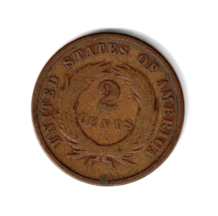 1870 Two 2 Cent Piece United States Coin NICE COIN BETTER DATE - Image 2 of 2