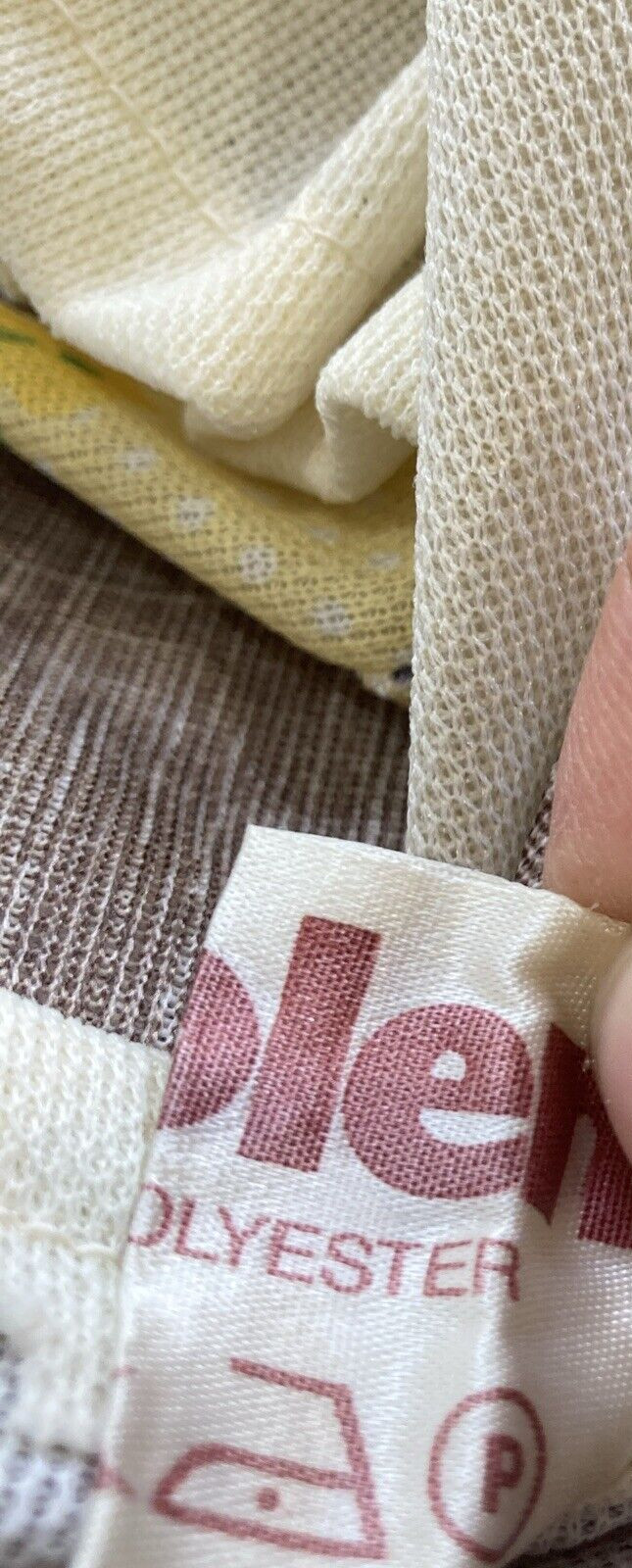 1970s Vintage Rare "Diolen" Patchwork Print Dress, 16.5" pit to pit 12