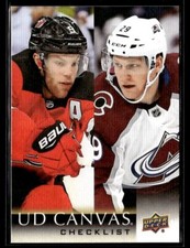 2018-19 Upper Deck UD Canvas Checklist Taylor Hall/Nathan MacKinnon #C90