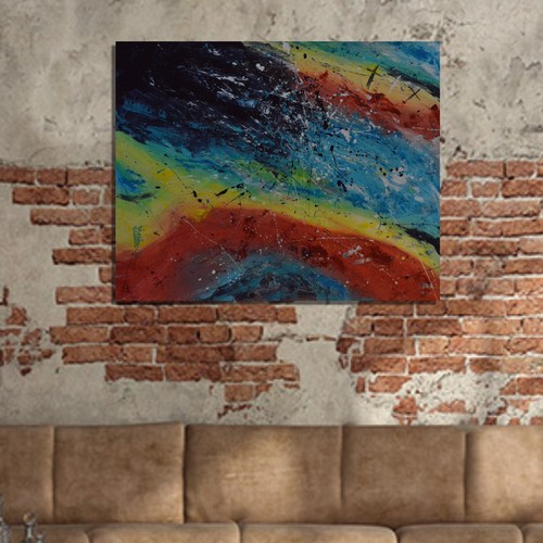 Mark Little original,painting,60”x48”Acrylic,Abstract,48,36,extra Large,Giant,XL - Picture 7 of 12