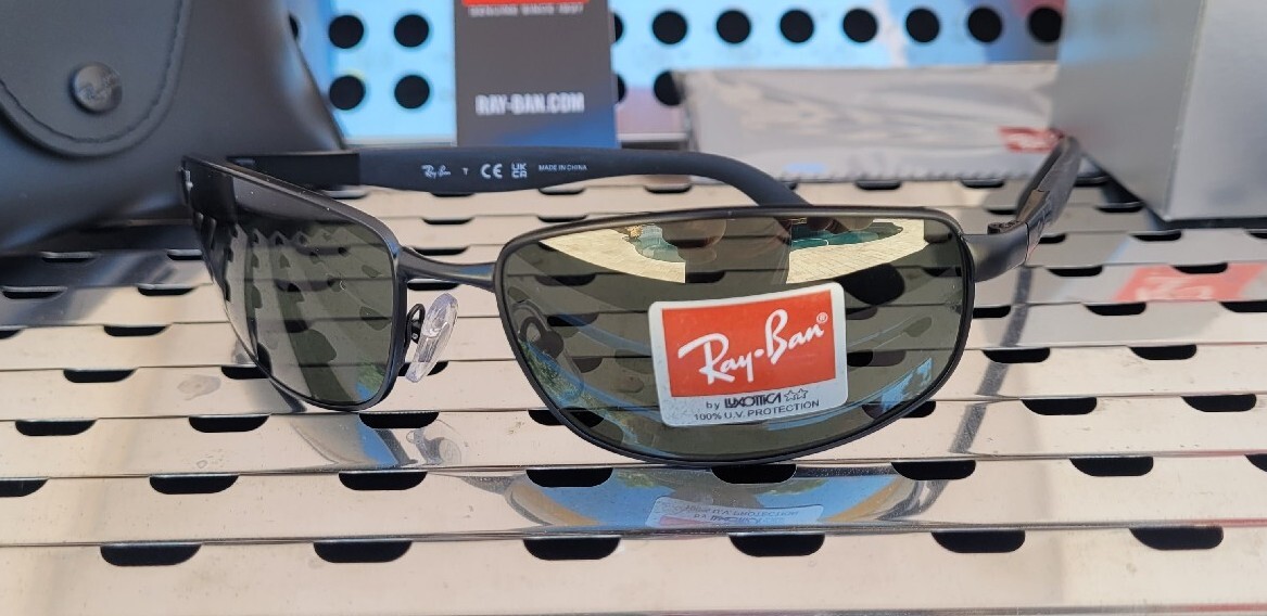 New Ray Ban RB3254 006/61 Pilot Sunglasses Matte Black w/ 61mm