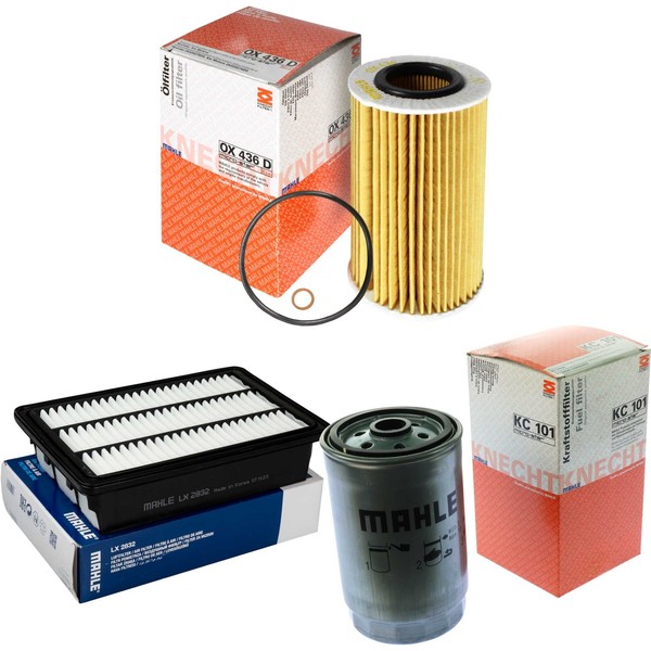 Mahle / Knecht Kraftstofffilter KC 101 Luftfilter LX 2832 ÖLfilter OX 436D-image