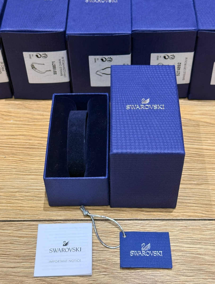 5x Genuine Original Swarovski Jewellery Bangle Box Cases Booklet Hang  Tag