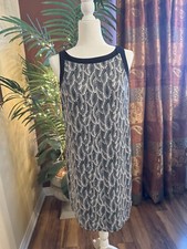 Ann Taylor Printed Midi Sleeveless Dress