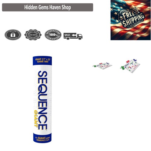 Jumbo Sequence Game Includes Mat Cards And Chips Great For jumbo-sequence-game-includes-mat-cards-and-chips-great-for