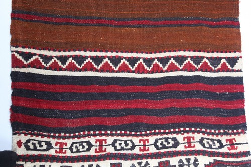Vintage Turkish Kilim, Bohemian Handwoven Tribal Striped designHome Decor Kilim - Picture 8 of 11