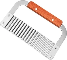 Crinkle Wavy Cutter Vegetable Potato Chip French Fry Stainless Steel Slicer Tou
