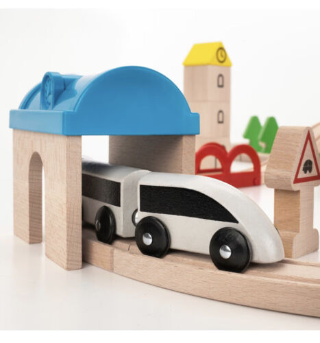 Nuevo- Ikea LILLABO 45 piezas tren conjunto con vía 203.300.66 ¡Sellado en caja! - Imagen 2 de 4