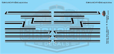 Black Semi Stripe Graphic 1:64 Scale