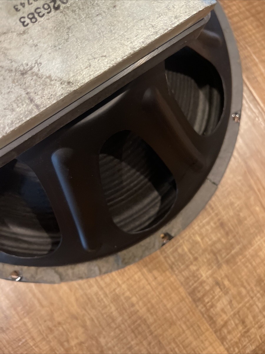 Vintage 15” Fender Bassman Speaker 1970s 8 Ohm Tested *hole In