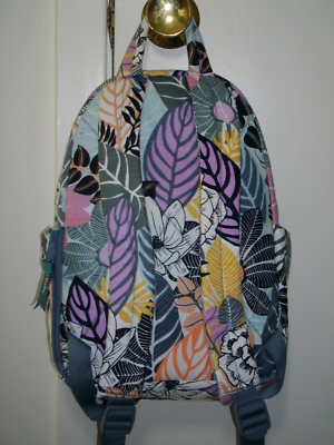 New Vera Bradley Essential Compact Backpack Palm Floral 