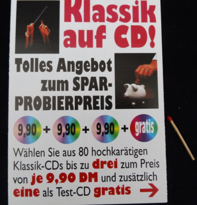 KLASSIK AUF CD,RING DER MUSIKFREUNDE, 6 SEITEN