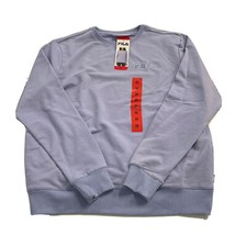 Fila French Terry Crewneck Womens Sweatshirt NEW Purple Impression Medium MARK R