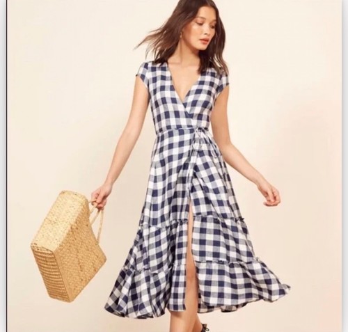 Reformation blue linen dress - Gem
