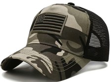 American Flag Camouflage Cap Men Women 100% Cotton Baseball Cap
