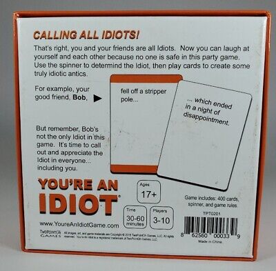 You're An Idiot - A NEW Adult Party Game by TwoPointOh Games SEALED