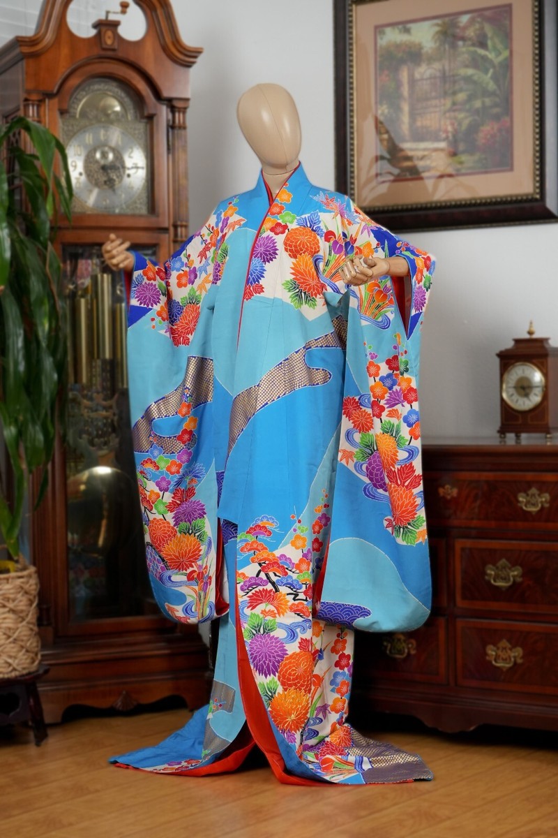 DEAR VANILLA JAPANESE SILK KAKESHITA WEDDING KIMONO WOMEN'S JAPAN