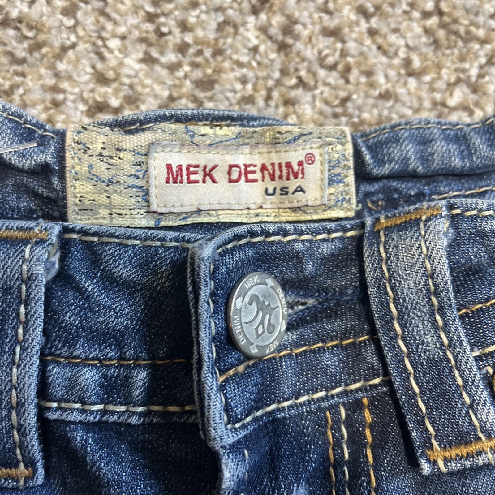 MEK Denim Women's Jean Shorts Cut off Distressed Fray Hem Sz 24 OAXACA - View 3