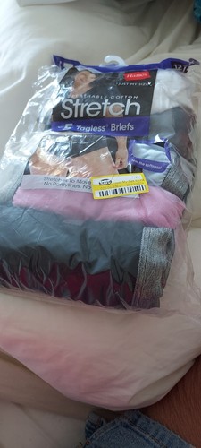 Hanes stretch tagless briefs panties 5 pair size 12 4x - Picture 2 of 2