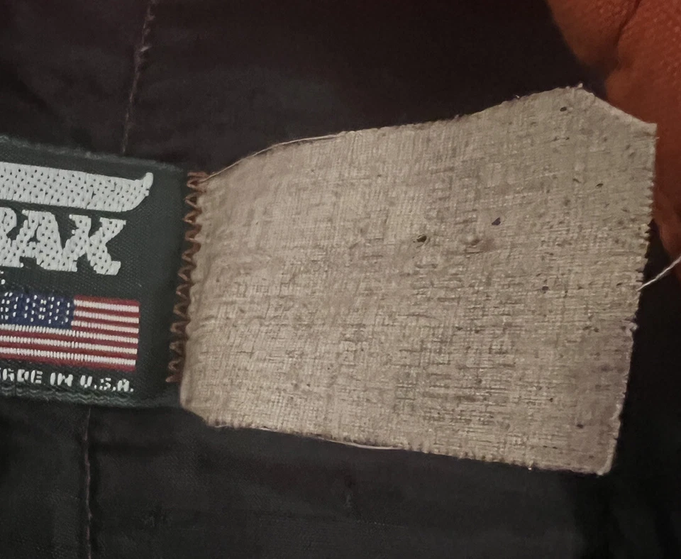 Vtg SafTbak Orange Camouflage Coveralls Vtg 90s Camo Hunting Suit USA L-XL - Image 4 of 4