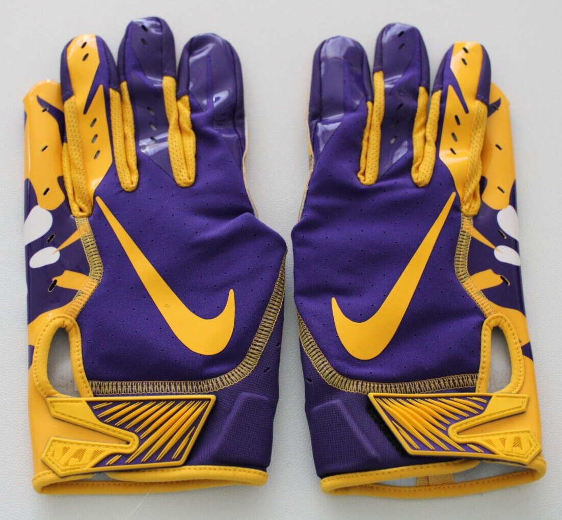 Nike LSU Tigers Vapor Jet 5.0 Football Gloves XL NCAA | eBay
