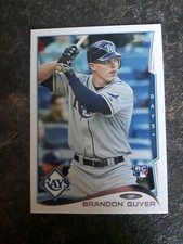 2014 Topps Updated Series Rookie Brandon Guyer RC Card# US-51. rookie card picture