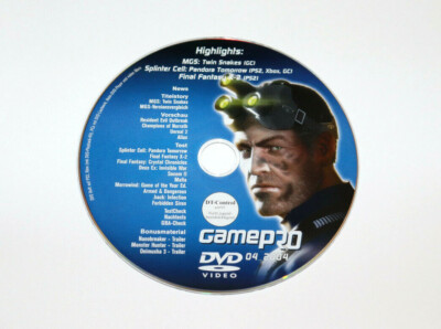 GamePro DVD Metal Gear Solid Twin Snakes Resident Evil Splinter Cell Videos etc