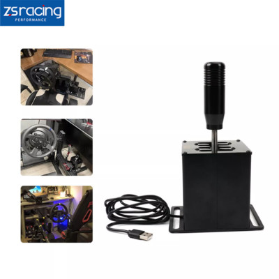 USB H Shifter/Clamp For Thrustmaster Logitech Steering Wheel SIM Racing Game