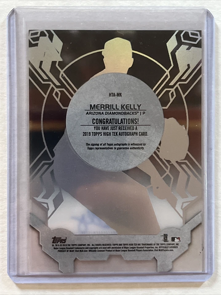 MERRILL KELLY 2019 TOPPS TEK AUTO RC ARIZONA DIAMONDBACKS - Image 2 of 2