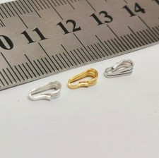 120 Ganci A S Neri Piccoli - Gancio Metallico Per Artigianato, Gioielli, Decorazioni - Foto 6