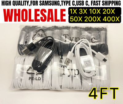 Wholesale Bulk Lot USB C Type C Cable Fast Charger For Samsung S8P S9 S10 Note10