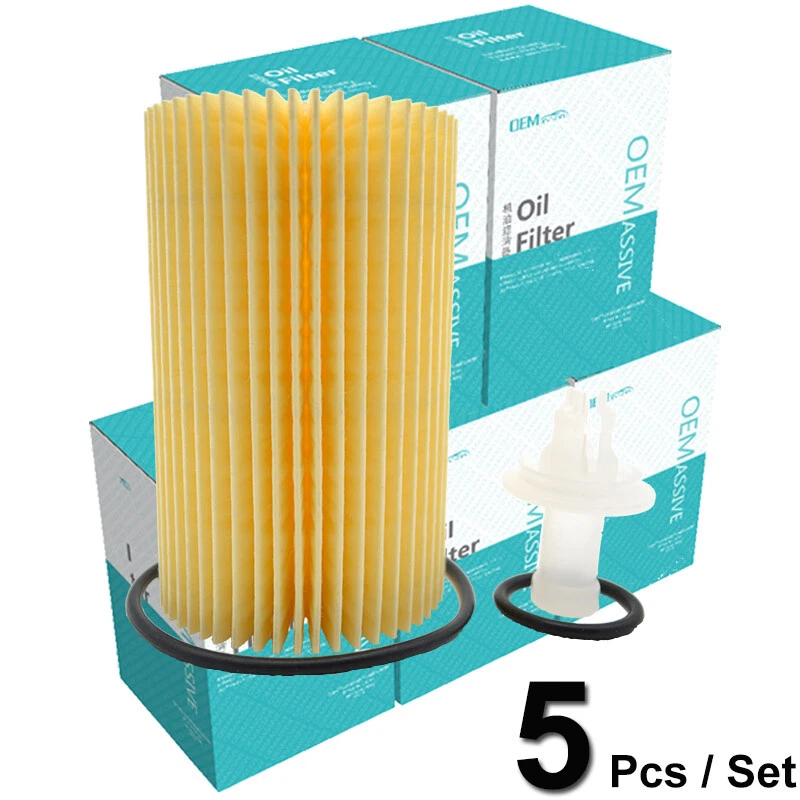 5 x Engine Oil Filter For Toyota Land Cruiser Sequoia Tundra 2007-2021 4.6L 5.7L - Image 3 of 4