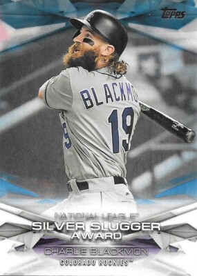 2018 Topps Series 1 CHARLIE BLACKMON Blue MLB Awards - COLORADO ROCKIES - #45