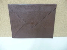 mark and Graham leather envelope Pouch Case Brown Travel clutch Purse Bag 