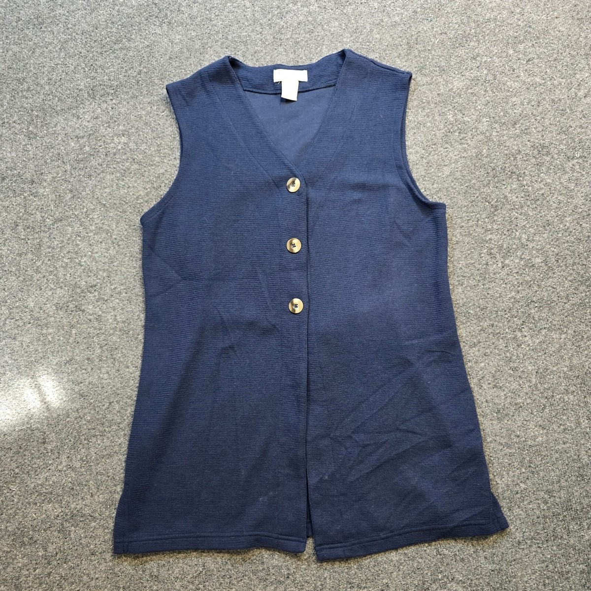 トップス 80s vintage cotton knit design long vest 80s vintage cotton knit design long vest