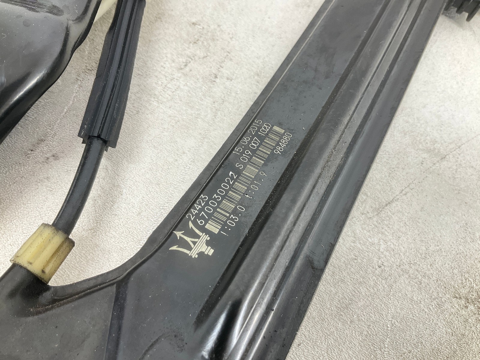 14-20 Maserati Ghibli S Q4 Rear Right Door Window Regulator W/ Motor OEM