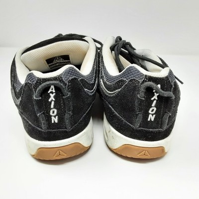 AXION Official Black Suede Gum Soles Skateboard Shoes Mens Size