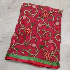 Indian Ethnic Punjab Wedding Phulkari Dupatta Embroidery Scarf Veil Stole Hijab