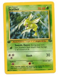 Scyther 26/64 1st Edition Jungle Non-Holo Rare