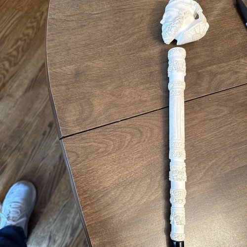 Rare Large Meerschaum Pipe "Pirate" 15 Inches Long